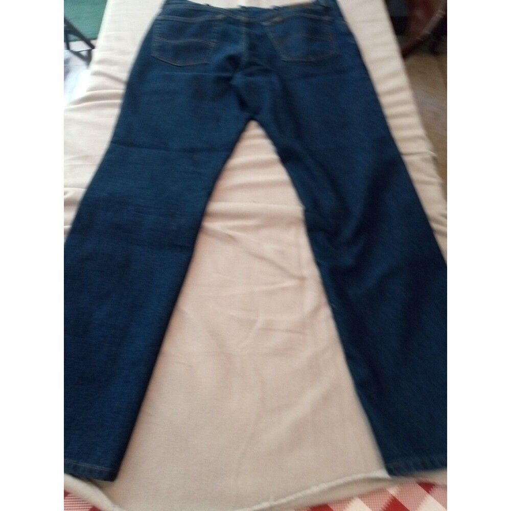 Lee Men’s Regular Fit Straight Leg Jeans Blue Denim Mid Rise 5-Pocket